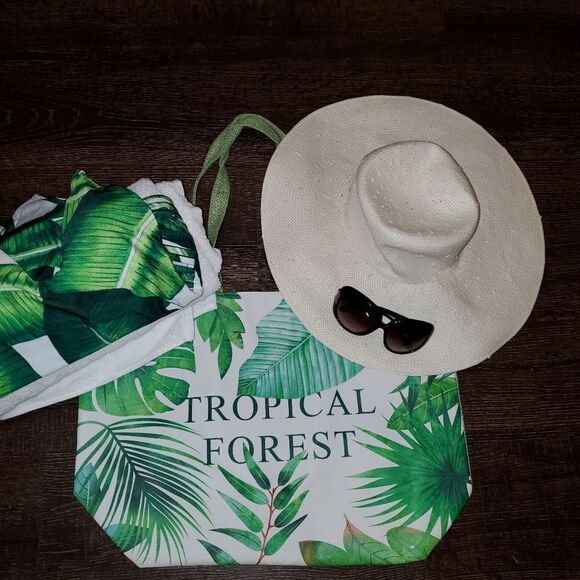 Tropical forest Tote/Beach Bag - Picture 5 of 10
